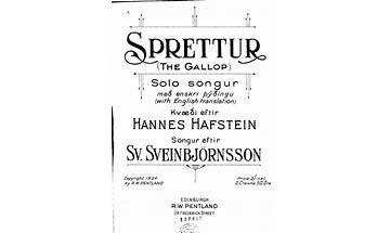 Sprettur is Lyrics [Sveinbjörn Sveinbjörnsson]